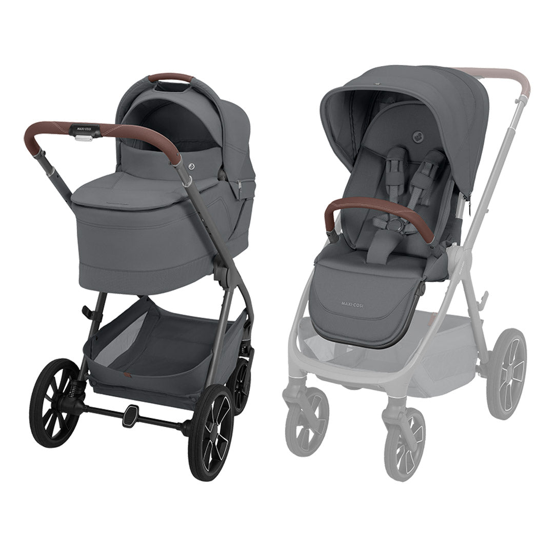 Maxi-Cosi Oxford+ Stroller - Moon Graphite-Strollers-Moon Graphite-One Size | Natural Baby Shower
