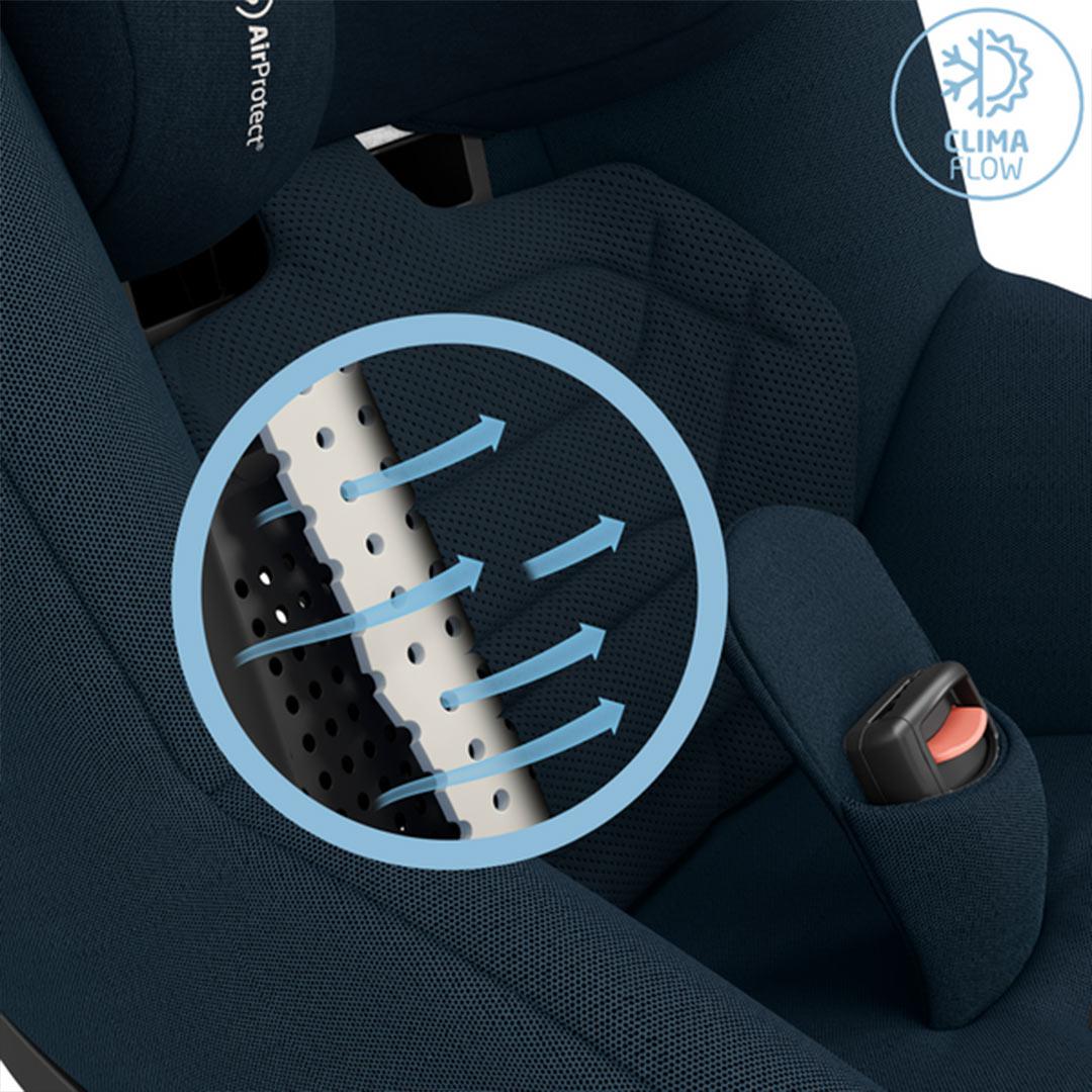 Maxi-Cosi Pearl 360 Pro Car Seat - Authentic Blue-Car Seats-Authentic Blue-No Base | Natural Baby Shower