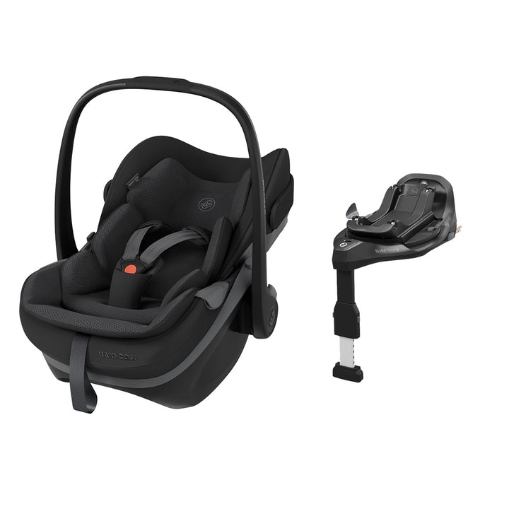 Maxi-Cosi Pebble Slide Pro Car Seat - Onyx Black-Car Seats-Onyx Black-With Base | Natural Baby Shower