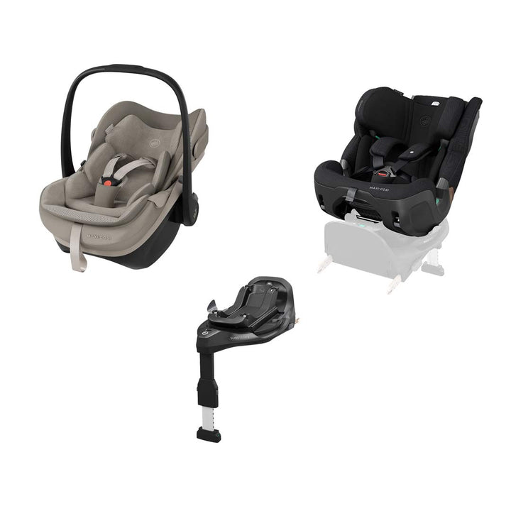 Maxi-Cosi Pebble Slide Pro, FamilyFix Slide Pro & Pearl XL Slide Pro KIT-Car Seats-Sapphire Sand- | Natural Baby Shower