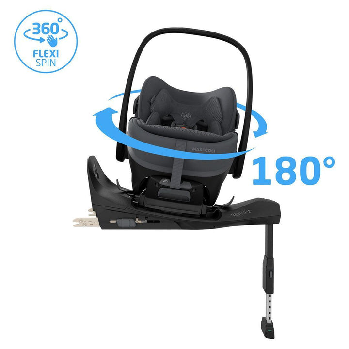 Maxi-Cosi Pebble Slide Pro Car Seat - Moon Graphite-Car Seats-Moon Graphite- | Natural Baby Shower