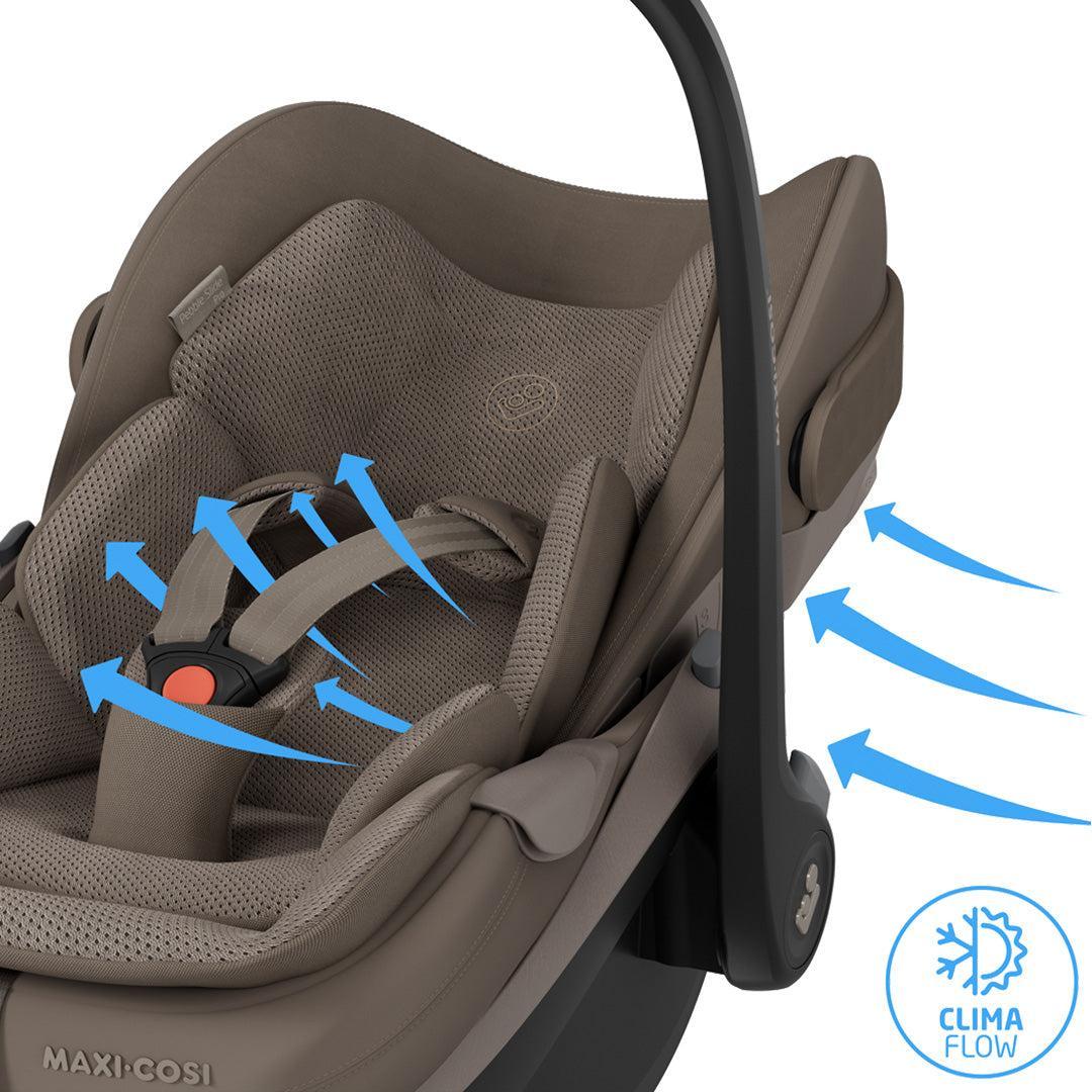 Maxi-Cosi Pebble Slide Pro Car Seat - Oak Truffle