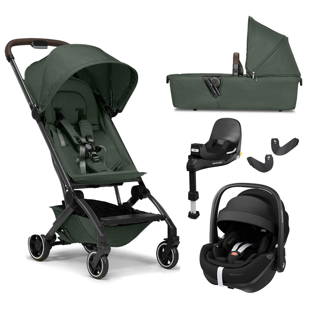 Joolz Aer+ Pushchair & Pebble 360/360 Pro Travel System - Forest Green-Travel Systems-No Carrycot-Pebble 360 Pro Car Seat | Natural Baby Shower