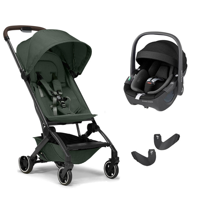 Joolz Aer+ Pushchair & Pebble 360/360 Pro Travel System - Forest Green-Travel Systems-No Carrycot-Pebble 360 i-Size Car Seat | Natural Baby Shower