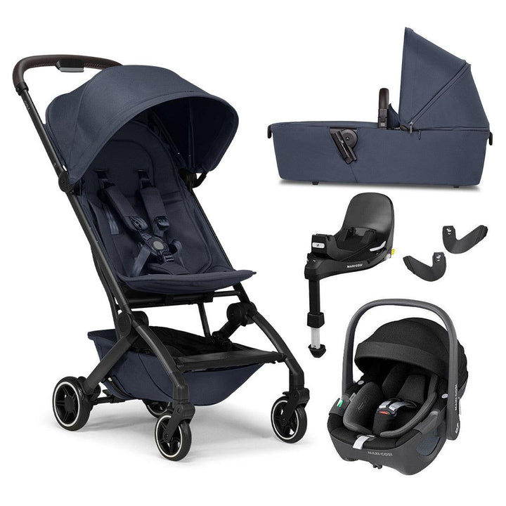 Joolz Aer+ Pushchair & Pebble 360/360 Pro Travel System - Navy Blue-Travel Systems-With Carrycot-Pebble 360 i-Size Car Seat | Natural Baby Shower