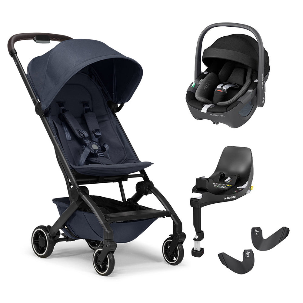 Joolz Aer+ Pushchair & Pebble 360/360 Pro Travel System - Navy Blue-Travel Systems-No Carrycot-Pebble 360 i-Size Car Seat | Natural Baby Shower