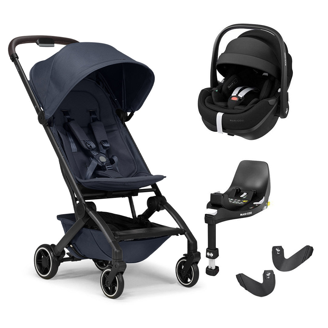 Joolz Aer+ Pushchair & Pebble 360/360 Pro Travel System - Navy Blue-Travel Systems-No Carrycot-Pebble 360 Pro Car Seat | Natural Baby Shower