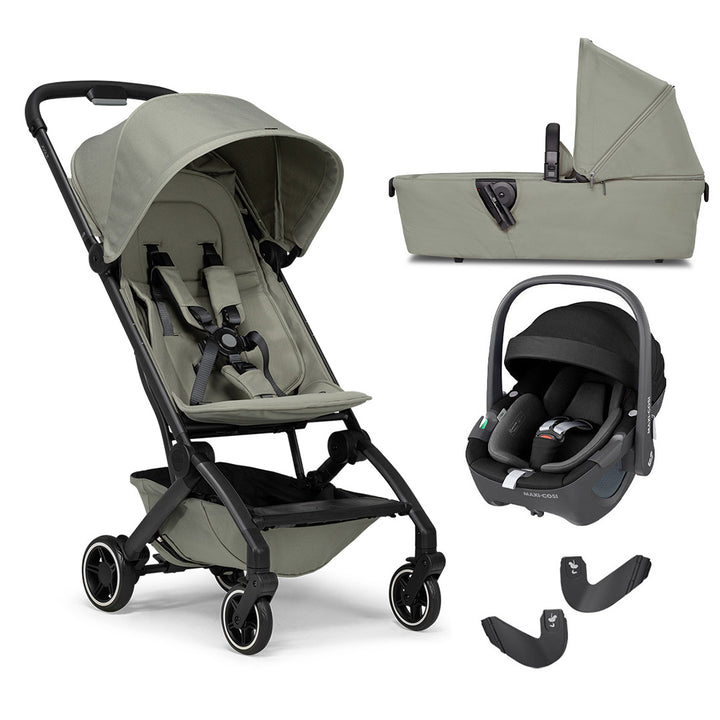 Joolz Aer+ Pushchair & Pebble 360/360 Pro Travel System - Sage Green-Travel Systems-With Carrycot-Pebble 360 i-Size Car Seat | Natural Baby Shower