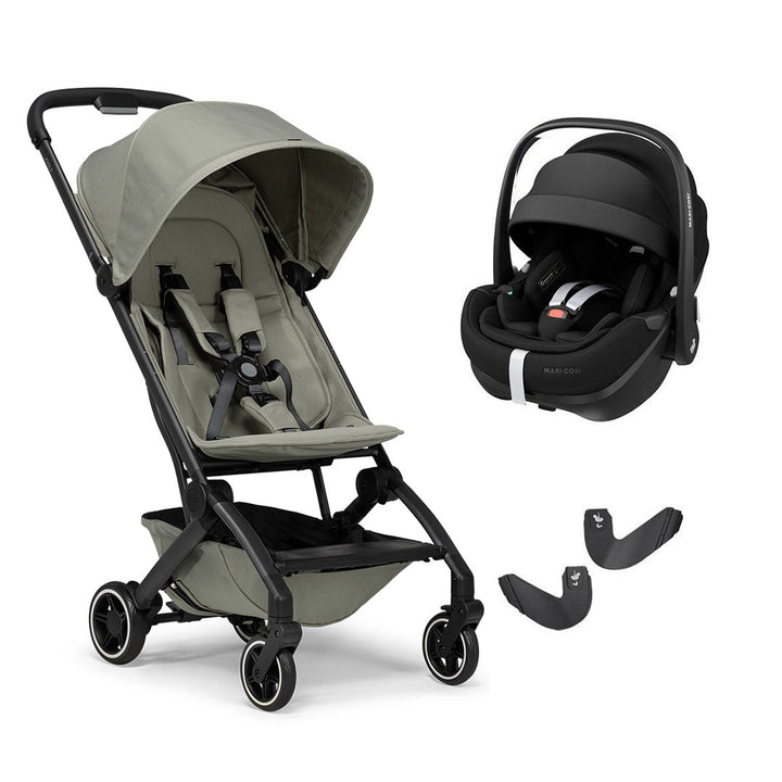Joolz Aer+ Pushchair & Pebble 360/360 Pro Travel System - Sage Green-Travel Systems-No Carrycot-Pebble 360 Pro Car Seat | Natural Baby Shower