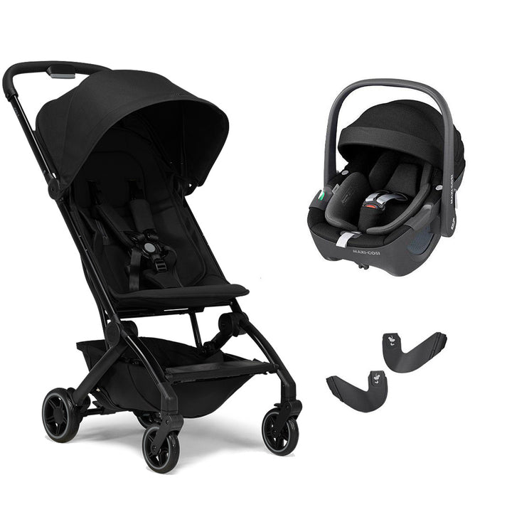 Joolz Aer+ Pushchair & Pebble 360/360 Pro Travel System - Space Black-Travel Systems-No Carrycot-Pebble 360 i-Size Car Seat | Natural Baby Shower