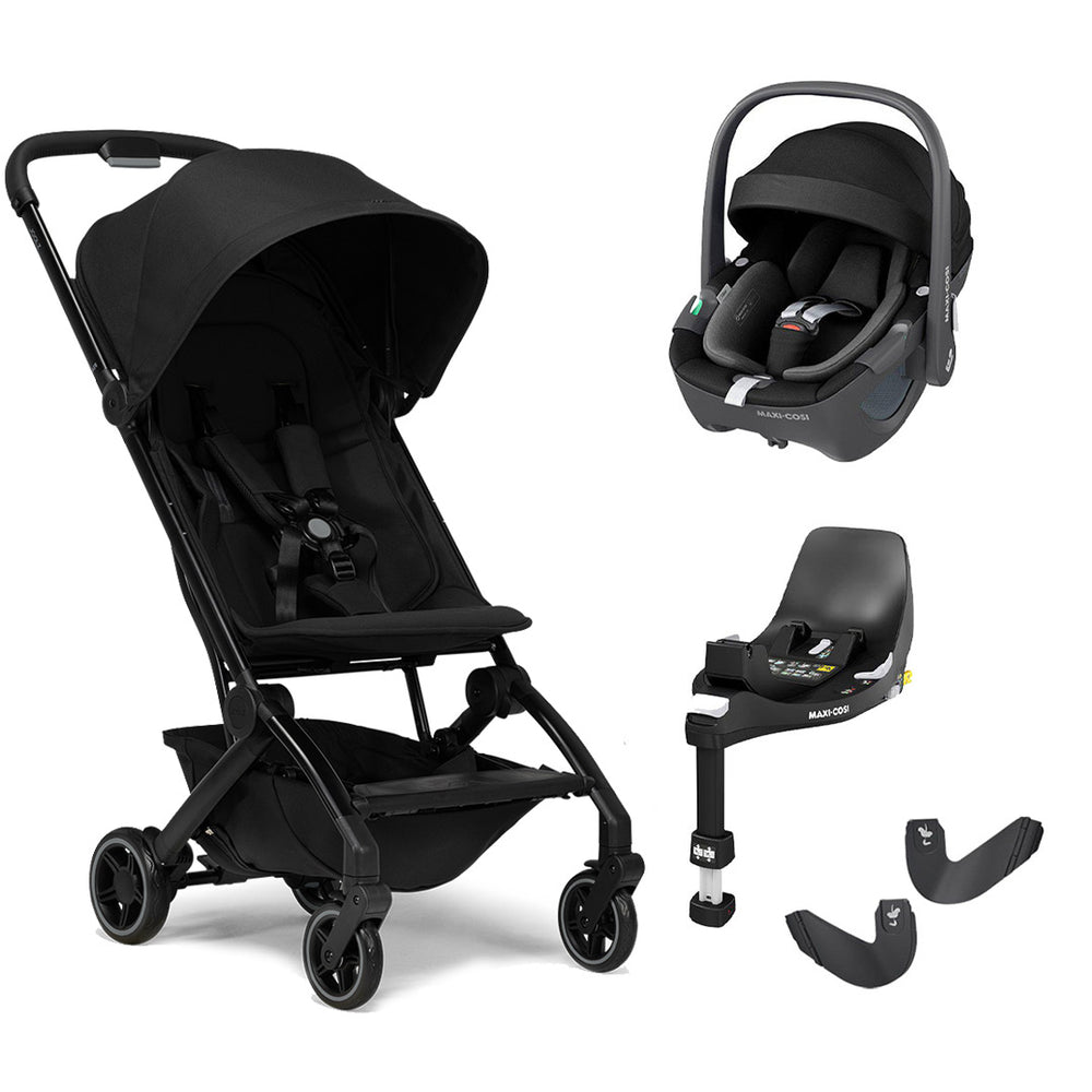 Joolz Aer+ Pushchair & Pebble 360/360 Pro Travel System - Space Black-Travel Systems-No Carrycot-Pebble 360 i-Size Car Seat | Natural Baby Shower