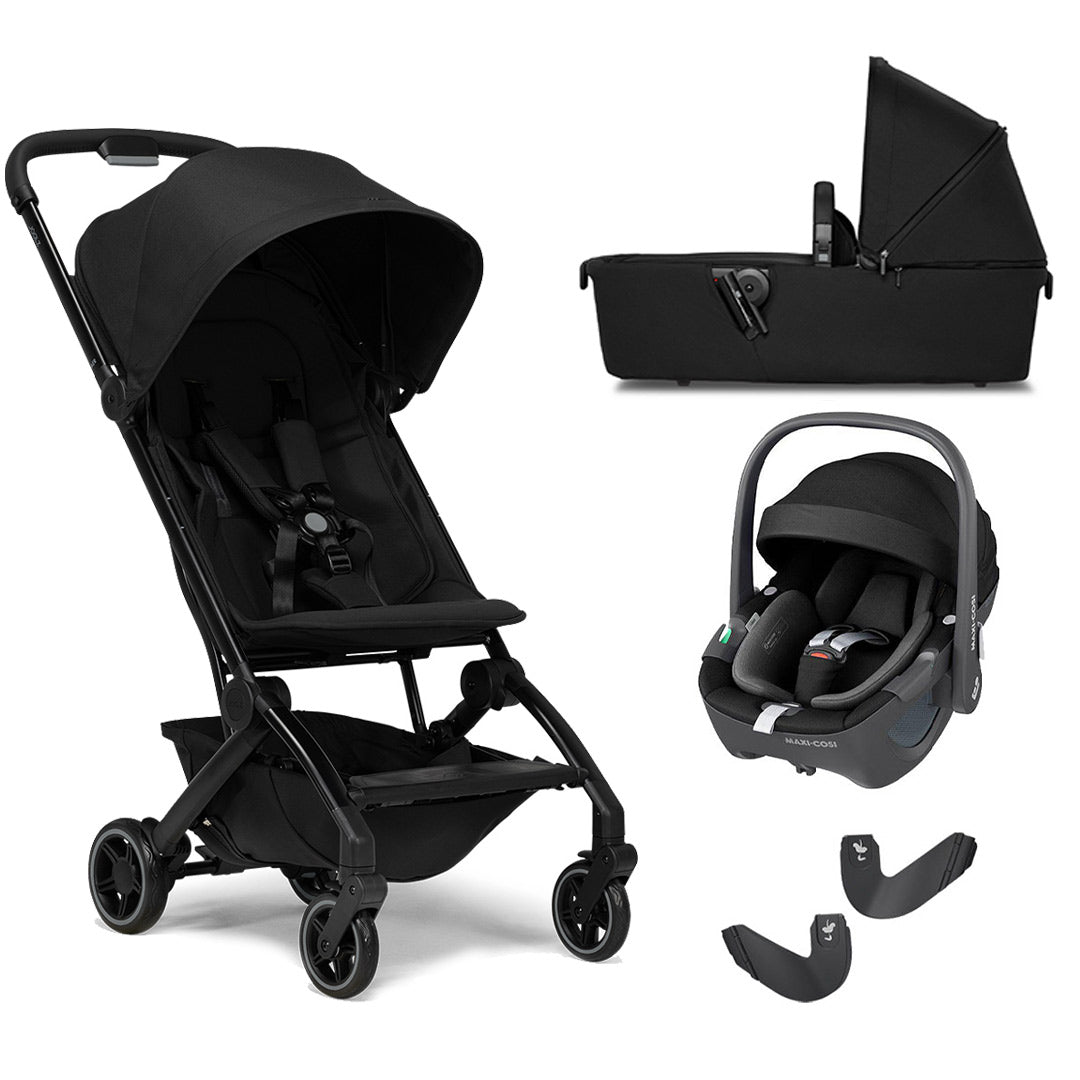 Joolz Aer+ Pushchair & Pebble 360/360 Pro Travel System - Space Black-Travel Systems-With Carrycot-Pebble 360 i-Size Car Seat | Natural Baby Shower