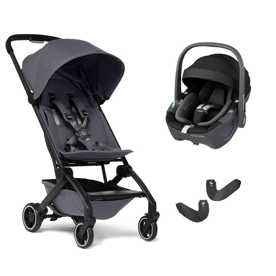 Joolz Aer+ Pushchair & Pebble 360/360 Pro Travel System - Stone Grey-Travel Systems-No Carrycot-Pebble 360 i-Size Car Seat | Natural Baby Shower