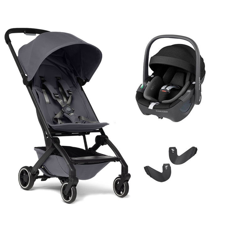 Joolz Aer+ Pushchair & Pebble 360/360 Pro Travel System - Stone Grey-Travel Systems-No Carrycot-Pebble 360 i-Size Car Seat | Natural Baby Shower