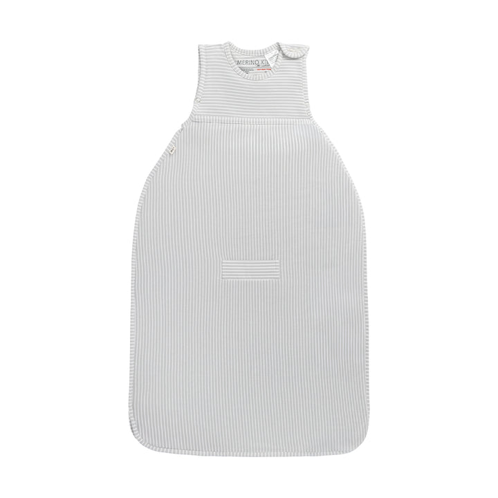 Merino Kids Go Go Sleeping Bag - Standard Weight - Turtle Dove Stripe-Sleeping Bags-3-24m-Turtle Dove | Natural Baby Shower