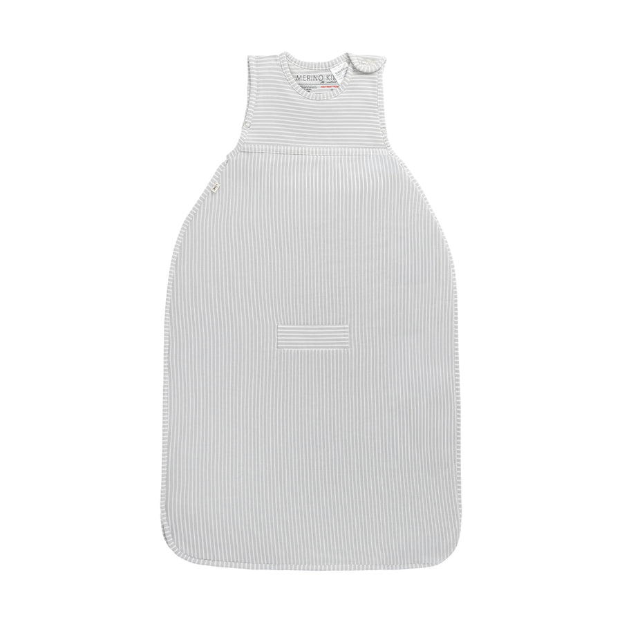 Merino Kids Go Go Sleeping Bag - Standard Weight - Turtle Dove Stripe-Sleeping Bags-3-24m-Turtle Dove | Natural Baby Shower