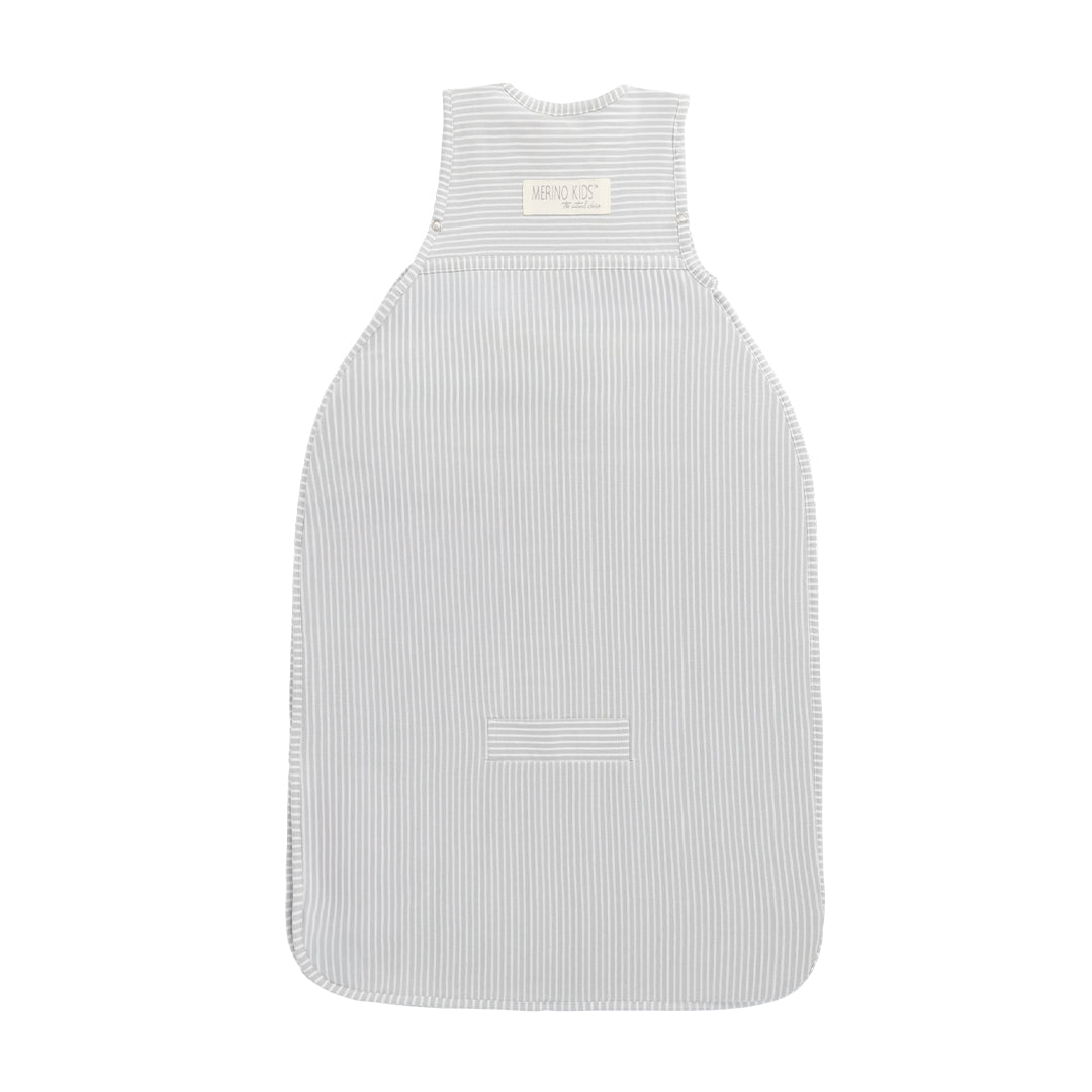 Merino Kids Go Go Sleeping Bag - Standard Weight - Turtle Dove Stripe-Sleeping Bags-3-24m-Turtle Dove | Natural Baby Shower