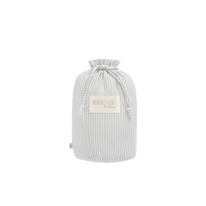 Merino Kids Go Go Sleeping Bag - Standard Weight - Turtle Dove Stripe-Sleeping Bags-3-24m-Turtle Dove | Natural Baby Shower