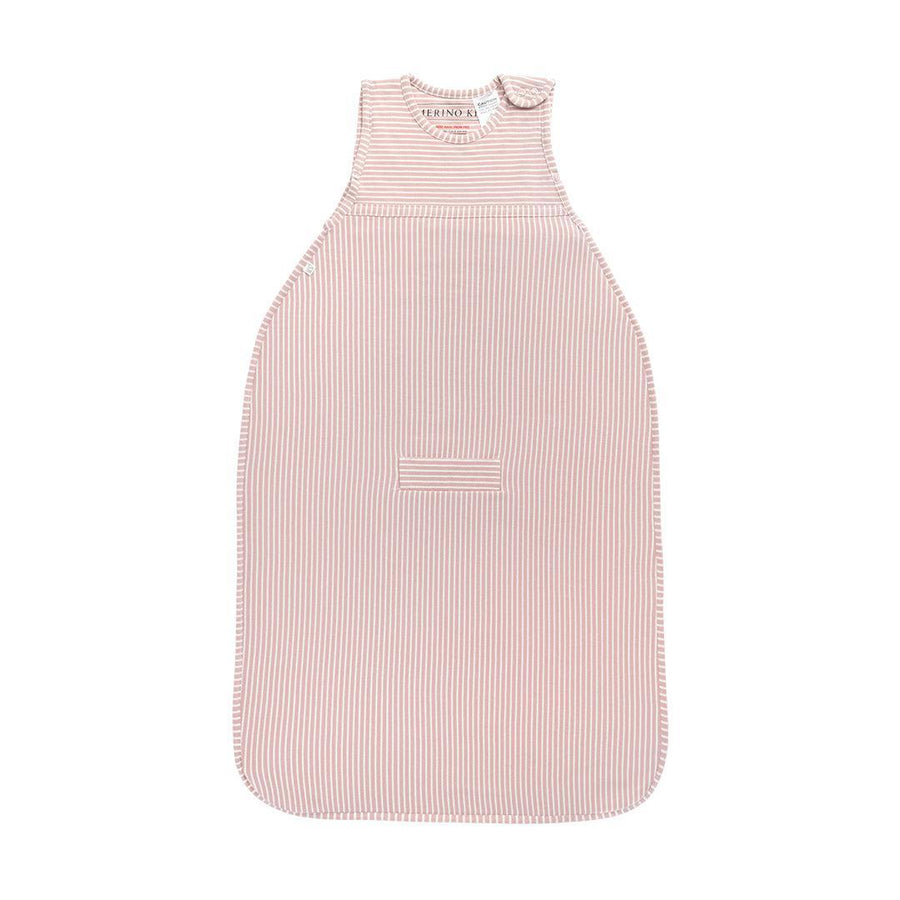 Merino Kids Go Go Sleeping Bag - All Seasons - Misty Rose Stripe-Sleeping Bags-Misty Rose-3-24m | Natural Baby Shower