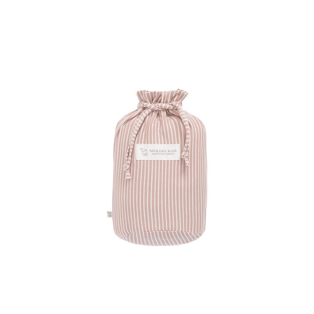 Merino Kids Go Go Sleeping Bag - All Seasons - Misty Rose Stripe-Sleeping Bags-Misty Rose-3-24m | Natural Baby Shower
