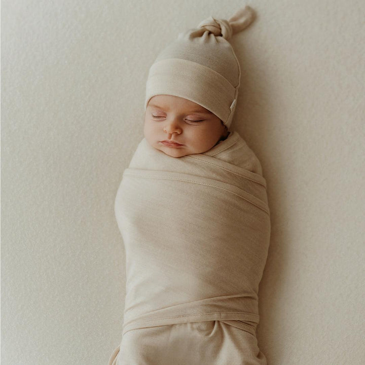 Merino Kids Cocooi Baby Wrap - Natural-Swaddling Wraps-Natural-NB - 3m | Natural Baby Shower