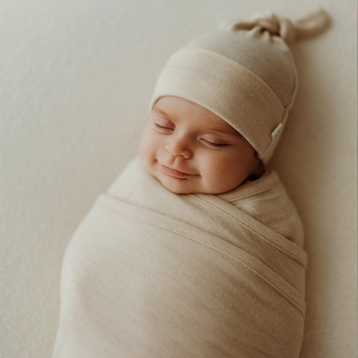Merino Kids Cocooi Baby Wrap - Natural-Swaddling Wraps-Natural-NB - 3m | Natural Baby Shower