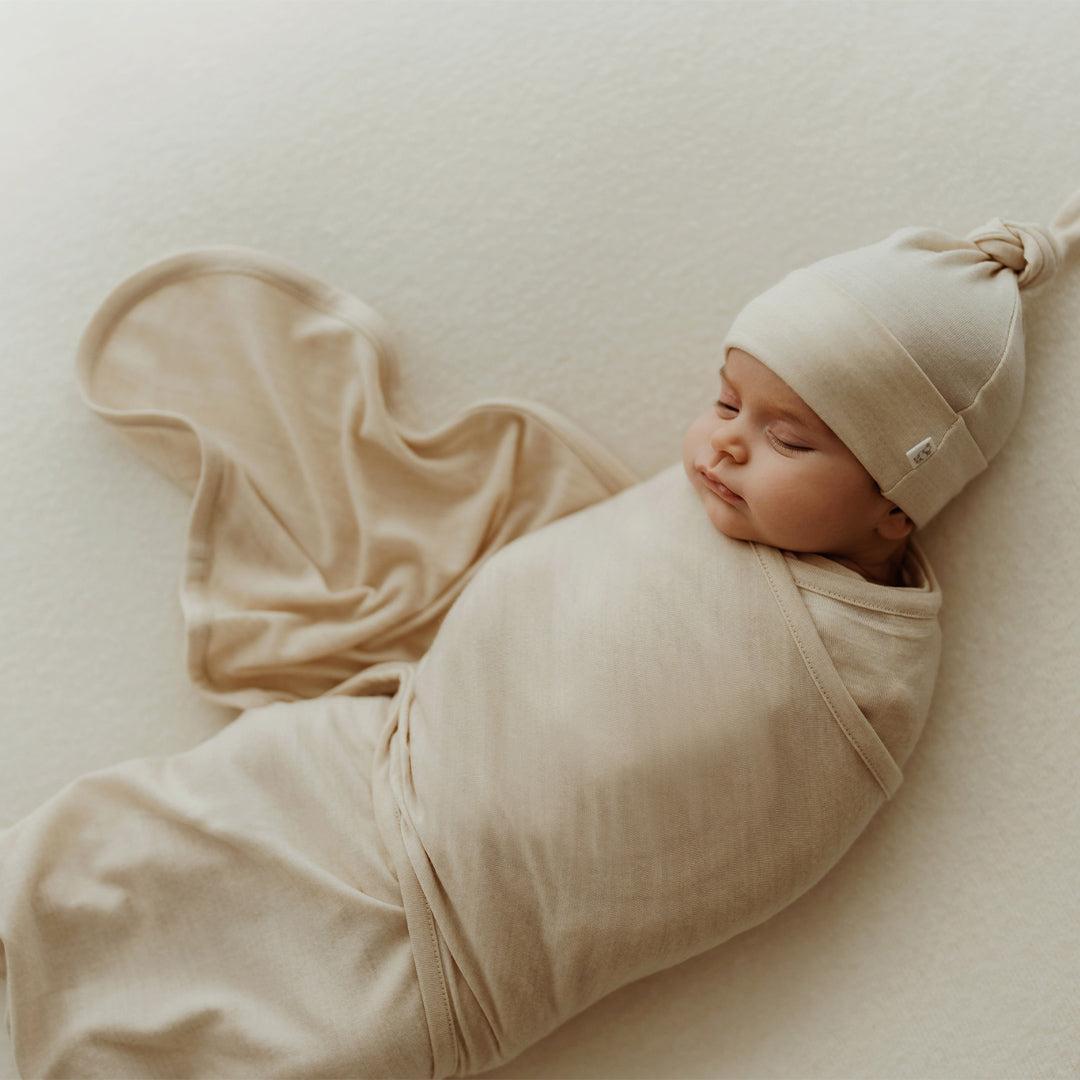 Merino Kids Cocooi Baby Wrap - Natural-Swaddling Wraps-Natural-NB - 3m | Natural Baby Shower