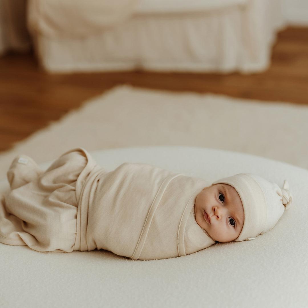 Merino Kids Cocooi Baby Wrap - Natural-Swaddling Wraps-Natural-NB - 3m | Natural Baby Shower