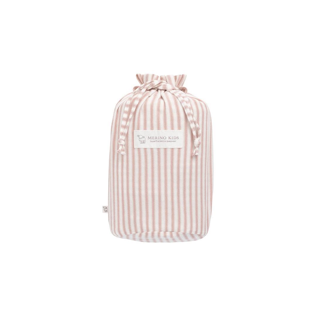 Merino Kids Go Go Sleeping Bag - Duvet Weight - Variegated Stripe Mauve-Sleeping Bags-Variegated Stripe Mauve-3-24m | Natural Baby Shower