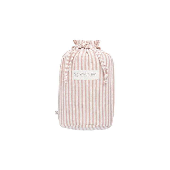 Merino Kids Go Go Sleeping Bag - Duvet Weight - Variegated Stripe Mauve-Sleeping Bags-Variegated Stripe Mauve-3-24m | Natural Baby Shower