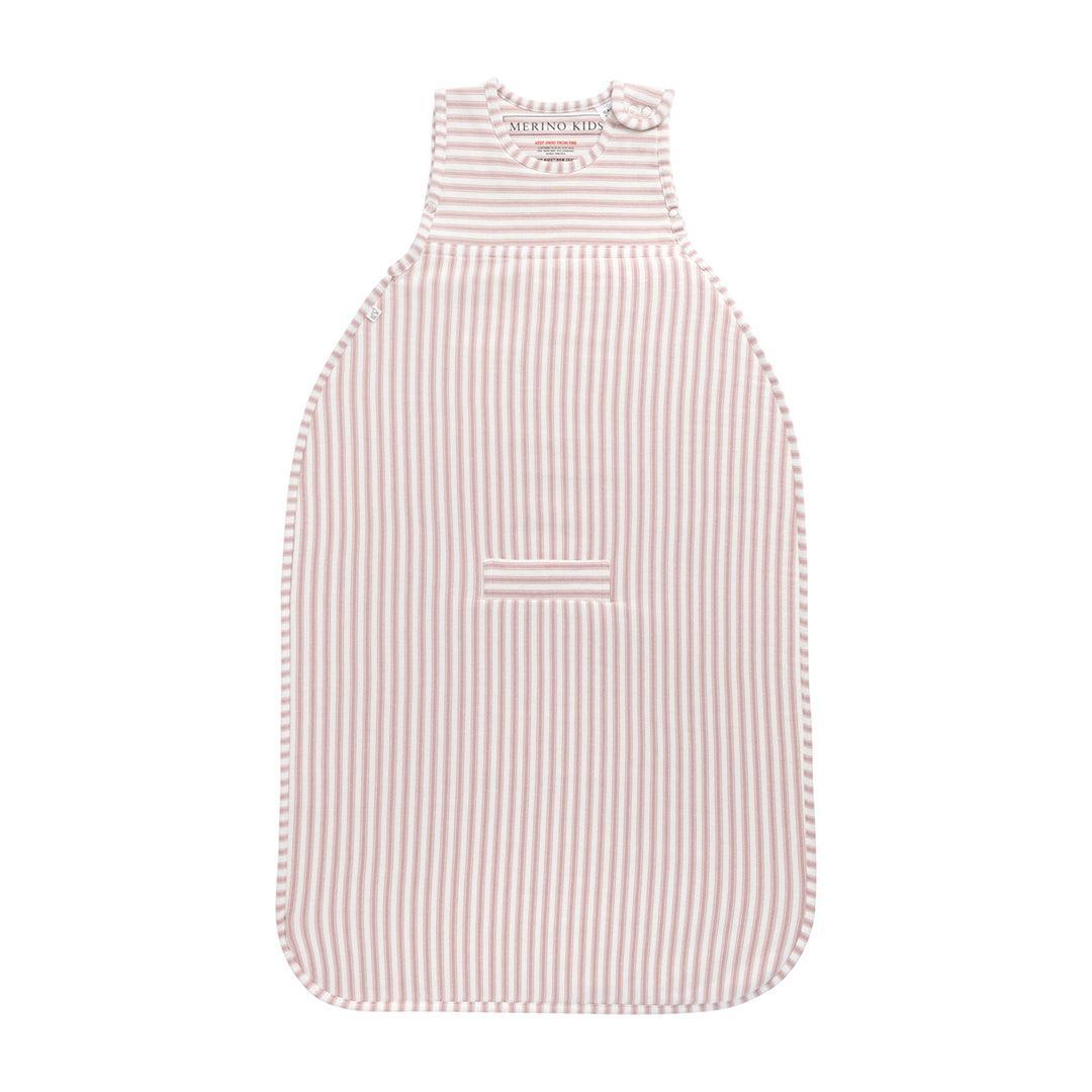 Merino Kids Go Go Sleeping Bag - Duvet Weight - Variegated Stripe Mauve-Sleeping Bags-Variegated Stripe Mauve-3-24m | Natural Baby Shower