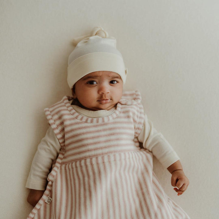 Merino Kids Go Go Sleeping Bag - Duvet Weight - Variegated Stripe Mauve-Sleeping Bags-Variegated Stripe Mauve-3-24m | Natural Baby Shower