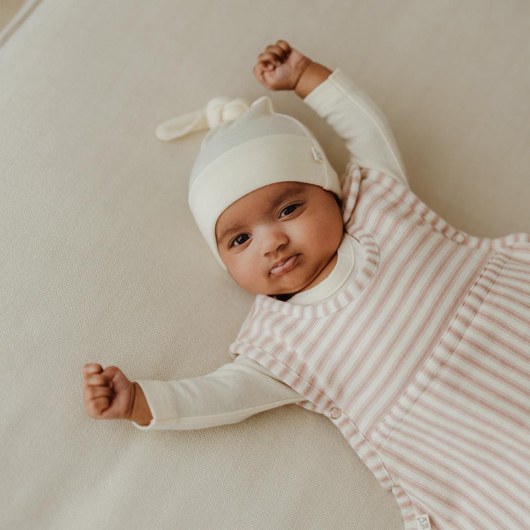 Merino Kids Go Go Sleeping Bag - Duvet Weight - Variegated Stripe Mauve-Sleeping Bags-Variegated Stripe Mauve-3-24m | Natural Baby Shower