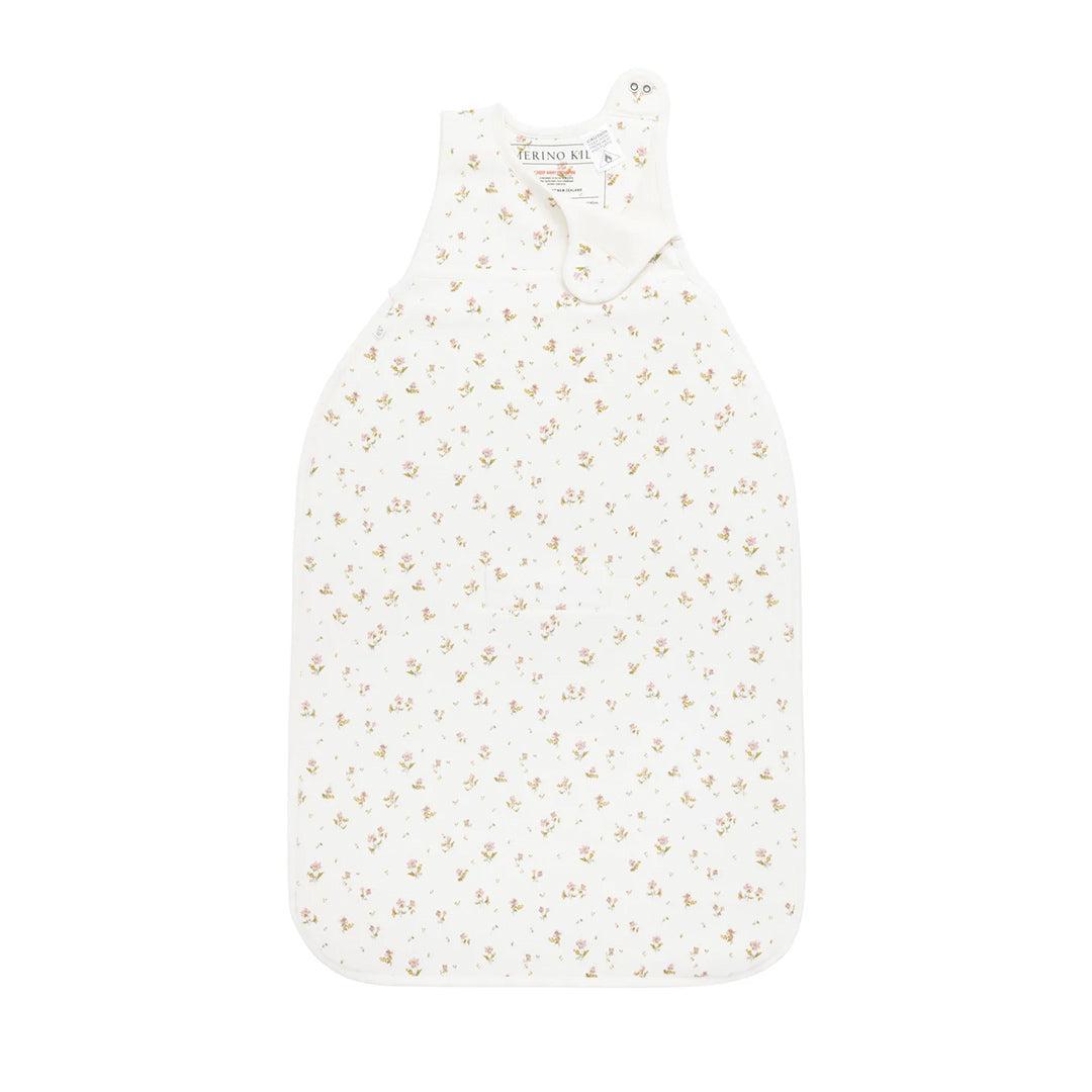 Merino Kids Go Go Sleeping Bag - Duvet Weight - Floral Print-Sleeping Bags-3-24m- | Natural Baby Shower