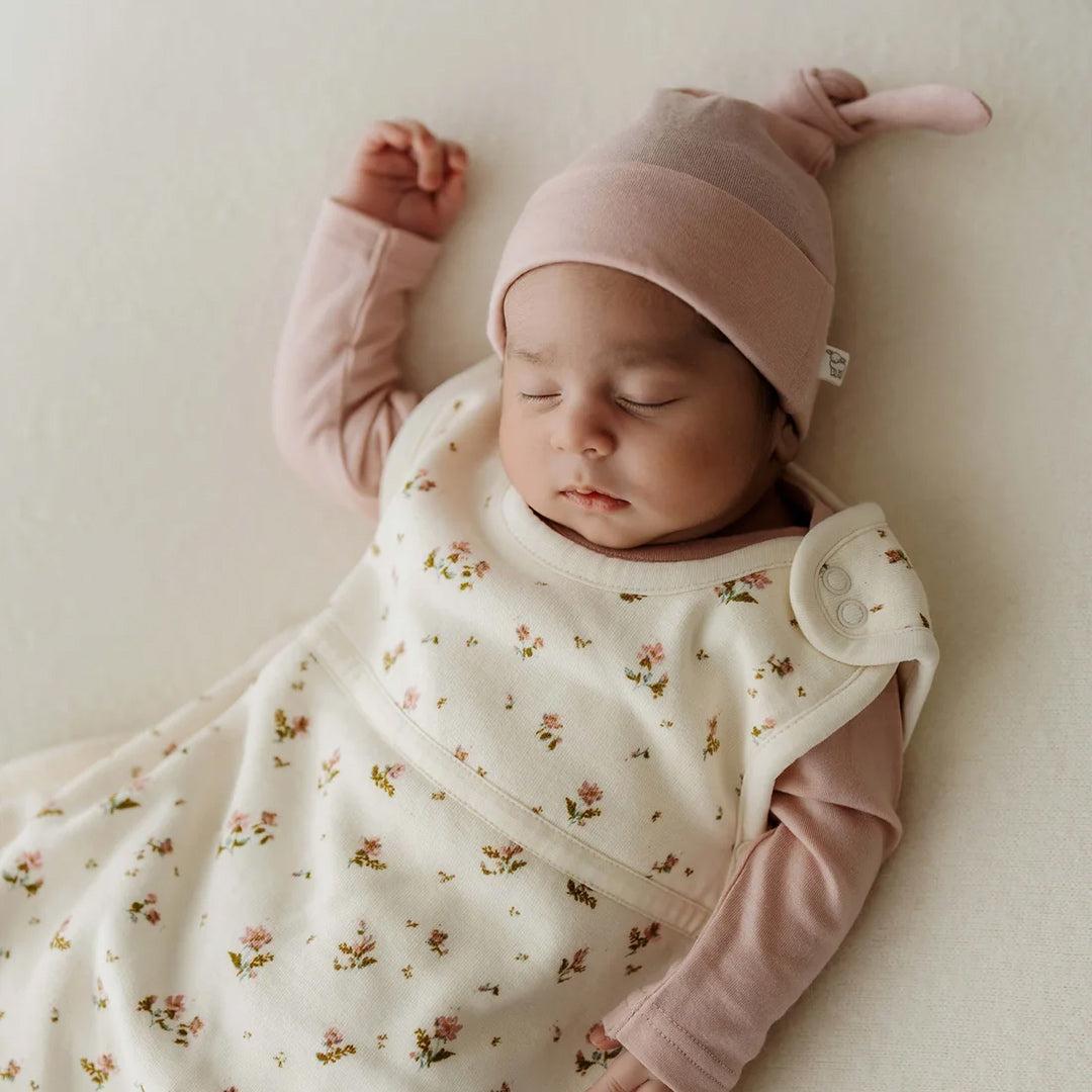 Merino Kids Go Go Sleeping Bag - Duvet Weight - Floral Print-Sleeping Bags-3-24m- | Natural Baby Shower
