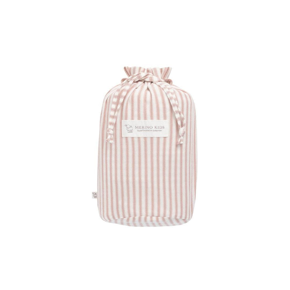 Merino Kids Go Go Sleeping Bag - Duvet Weight - Variegated Stripe Mauve-Sleeping Bags-Variegated Stripe Mauve-2-4y | Natural Baby Shower