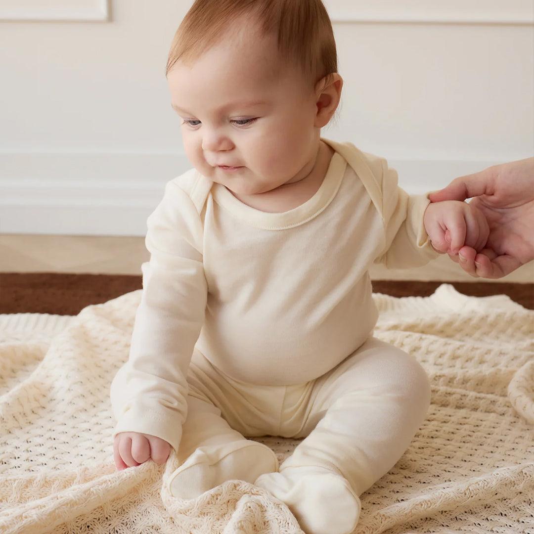 Merino Kids Merino Legging - Cloud-Trousers-Cloud-0-3m | Natural Baby Shower