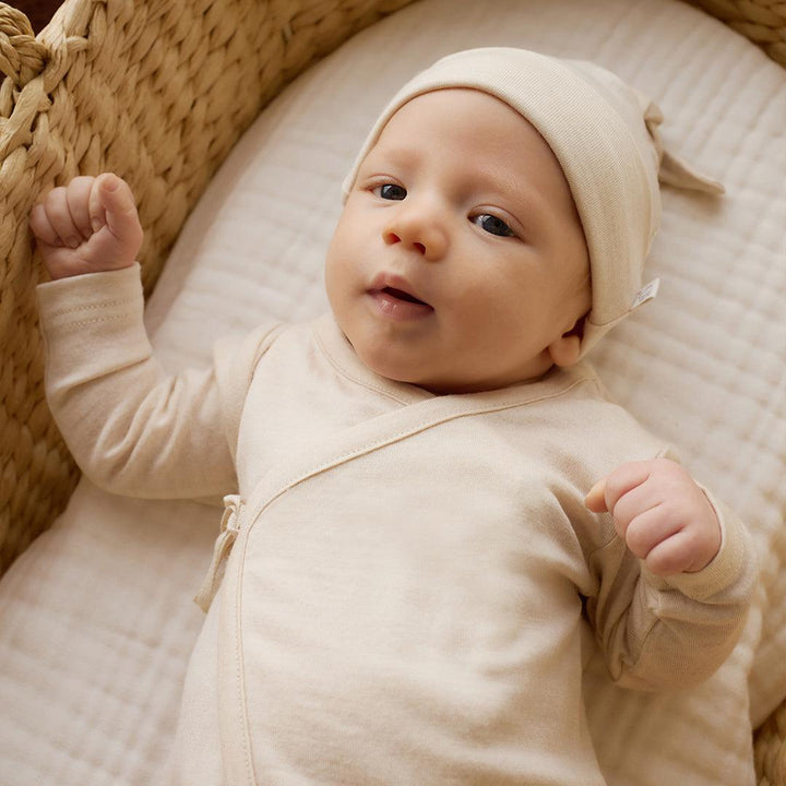 Merino Kids Merino Beanie - Natural-Hats-Natural-NB - 3m | Natural Baby Shower