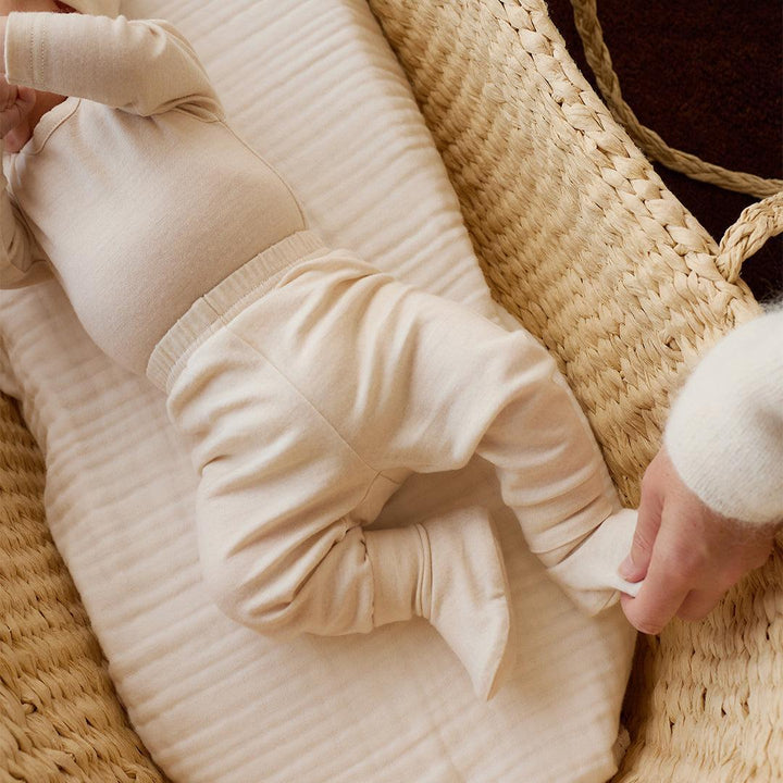 Merino Kids Merino Legging - Natural-Leggings-Natural-0-3m | Natural Baby Shower