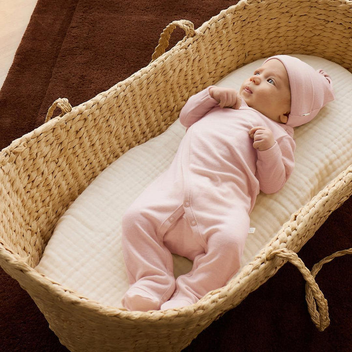 Merino Kids Merino Wrap Onepiece - Cloud Pink-Sleepsuits-Cloud Pink-0-3m | Natural Baby Shower