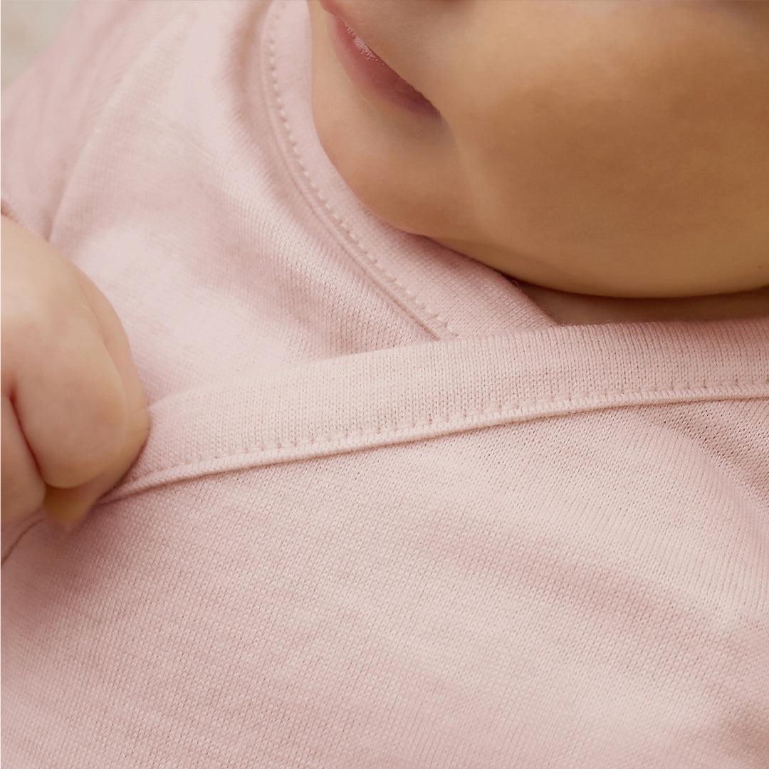Merino Kids Merino Wrap Onepiece - Cloud Pink-Sleepsuits-Cloud Pink-0-3m | Natural Baby Shower