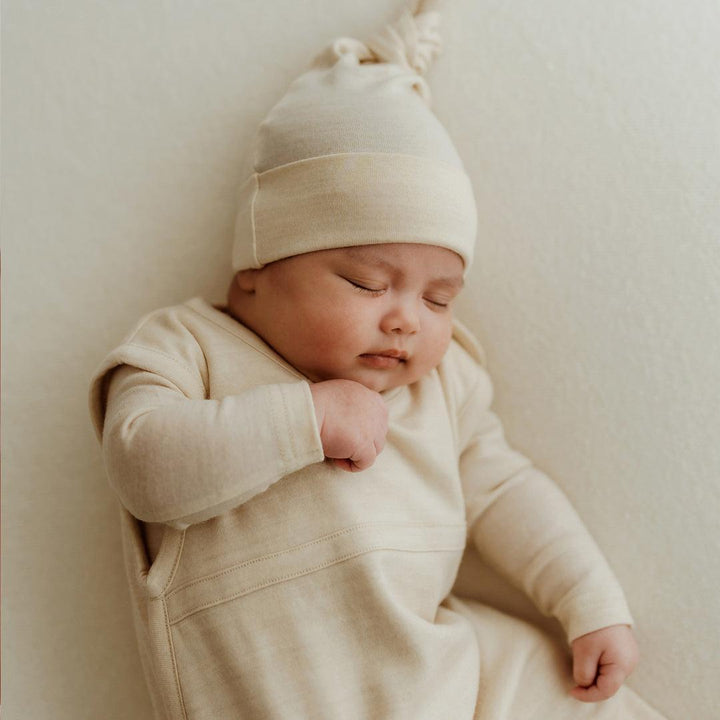 Merino Kids Cocooi Sleeping Bag - Natural-Sleeping Bags-Natural-NB - 3m | Natural Baby Shower