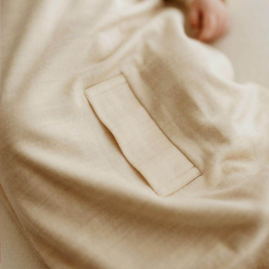 Merino Kids Cocooi Sleeping Bag - Natural-Sleeping Bags-Natural-NB - 3m | Natural Baby Shower
