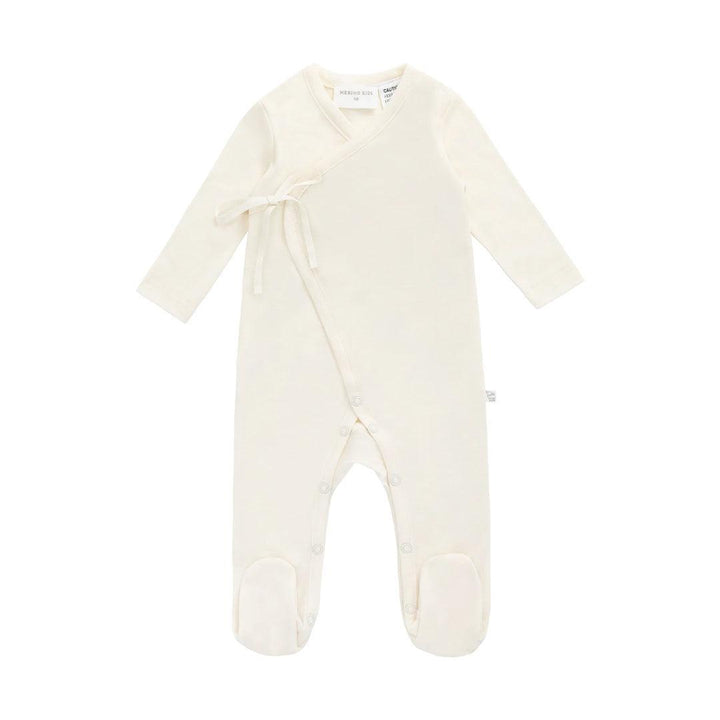 Merino Kids Merino Wrap Onepiece - Cloud-Sleepsuits-Cloud-0-3m | Natural Baby Shower