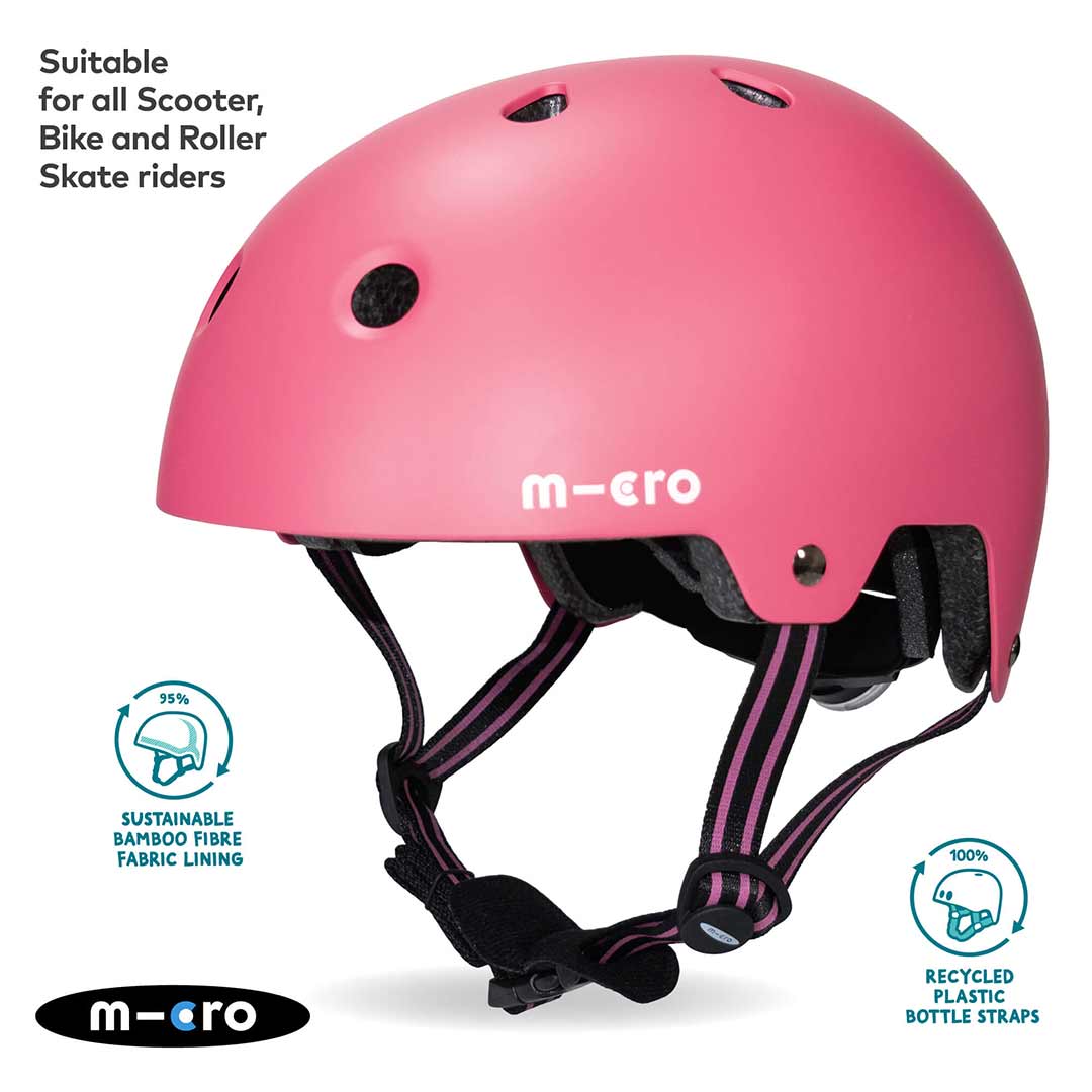 baby pink bike helmet Micro Scooters Eco Matt Helmet