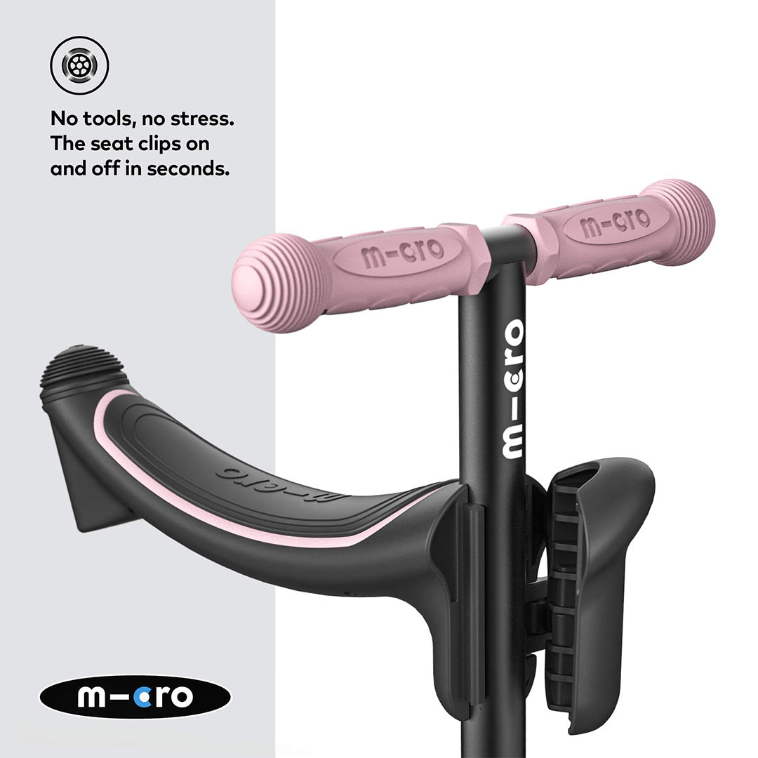 Micro Scooters Mini 2 Grow Deluxe LED Clip Seat V2 Scooter - Rose Pink-Scooters-Rose Pink- | Natural Baby Shower