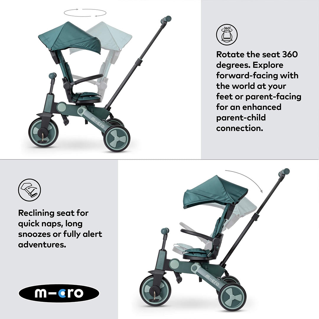 Micro Scooters Flexi Tricycle - Matcha-Trikes-Matcha- | Natural Baby Shower