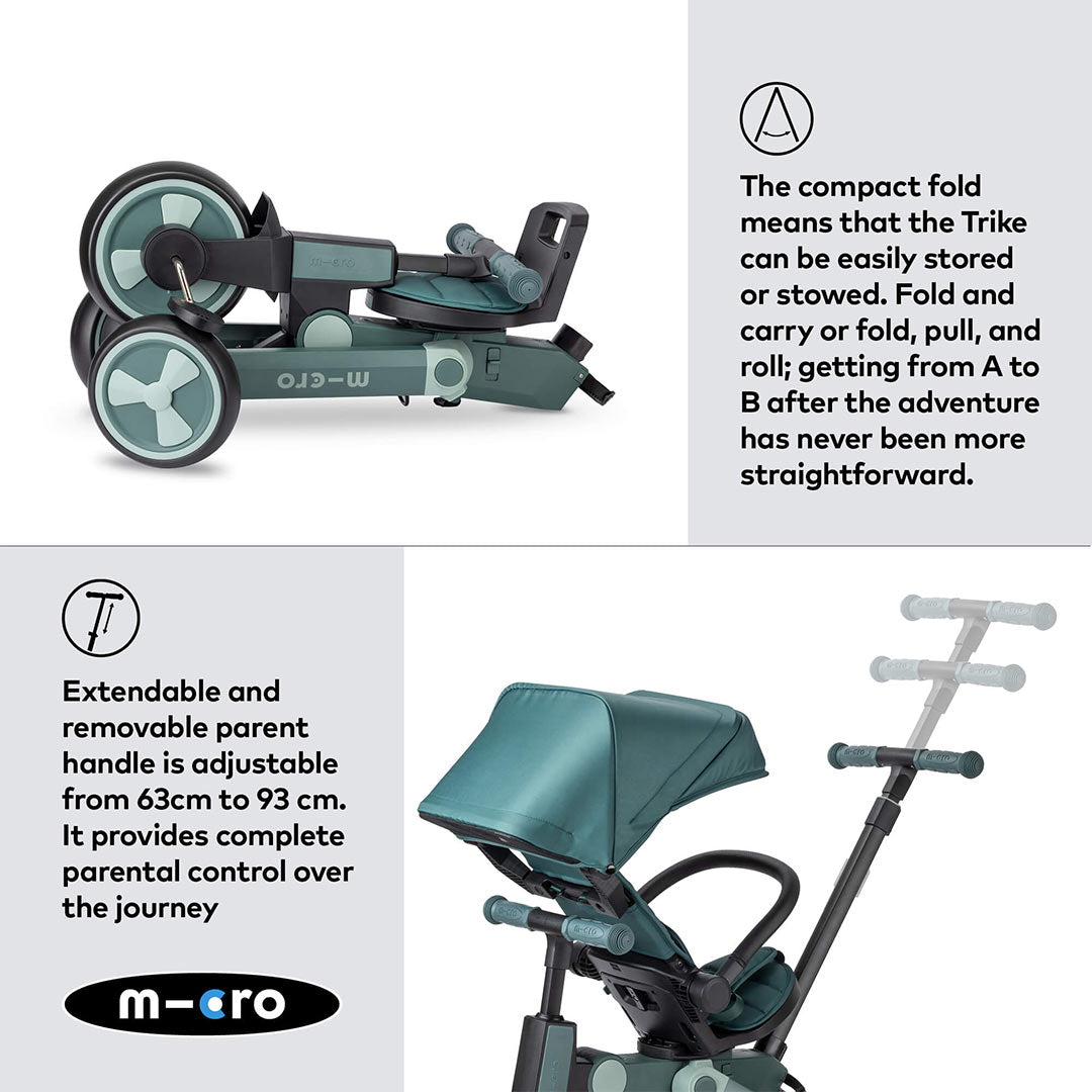 Micro Scooters Flexi Tricycle - Matcha-Trikes-Matcha- | Natural Baby Shower