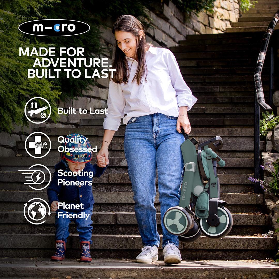 Micro Scooters Flexi Tricycle - Matcha-Trikes-Matcha- | Natural Baby Shower