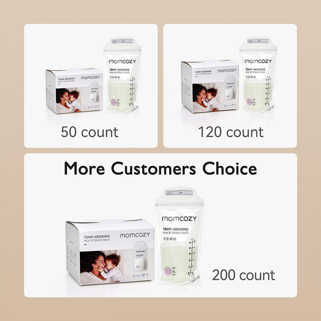 Momcozy Breastmilk Bag 50pcs-Breast Pump Accessories- | Natural Baby Shower